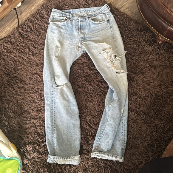 Vintage selvedge Levi's 501xx shrink to fit jeans two horse patch - Picture 2 of 16